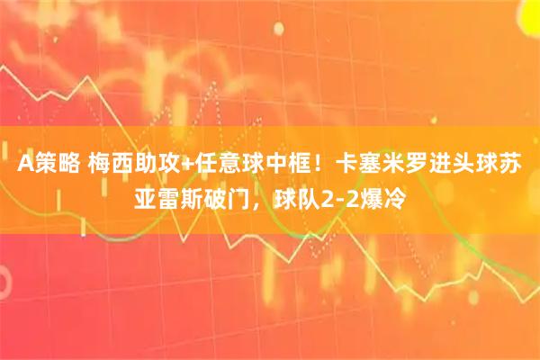 A策略 梅西助攻+任意球中框！卡塞米罗进头球苏亚雷斯破门，球队2-2爆冷