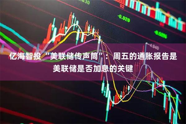 亿海智投 “美联储传声筒”：周五的通胀报告是美联储是否加息的关键