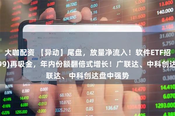 大咖配资 【异动】尾盘，放量净流入！软件ETF招商(159899)再吸金，年内份额翻倍式增长！广联达、中科创达盘中强势